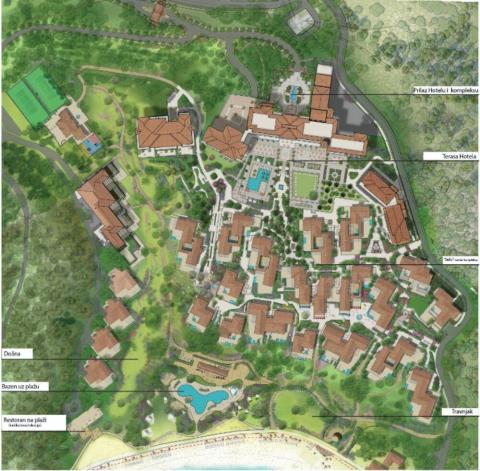 Планируется построить крупный пятизвездочный роскошный гостиничный комплекс в бухте Пржно