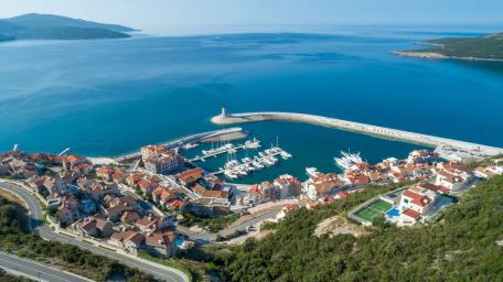 Resort town of Lustica Bay on the Montenegrin coast.